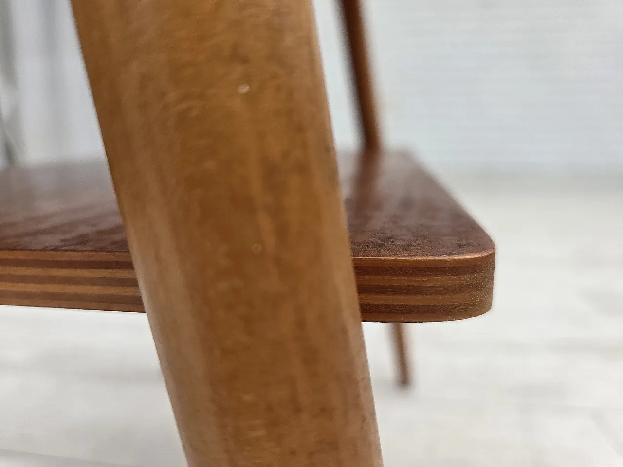 Tavolo svedese di AB Carlstrom con cassetto in teak, anni '70 14