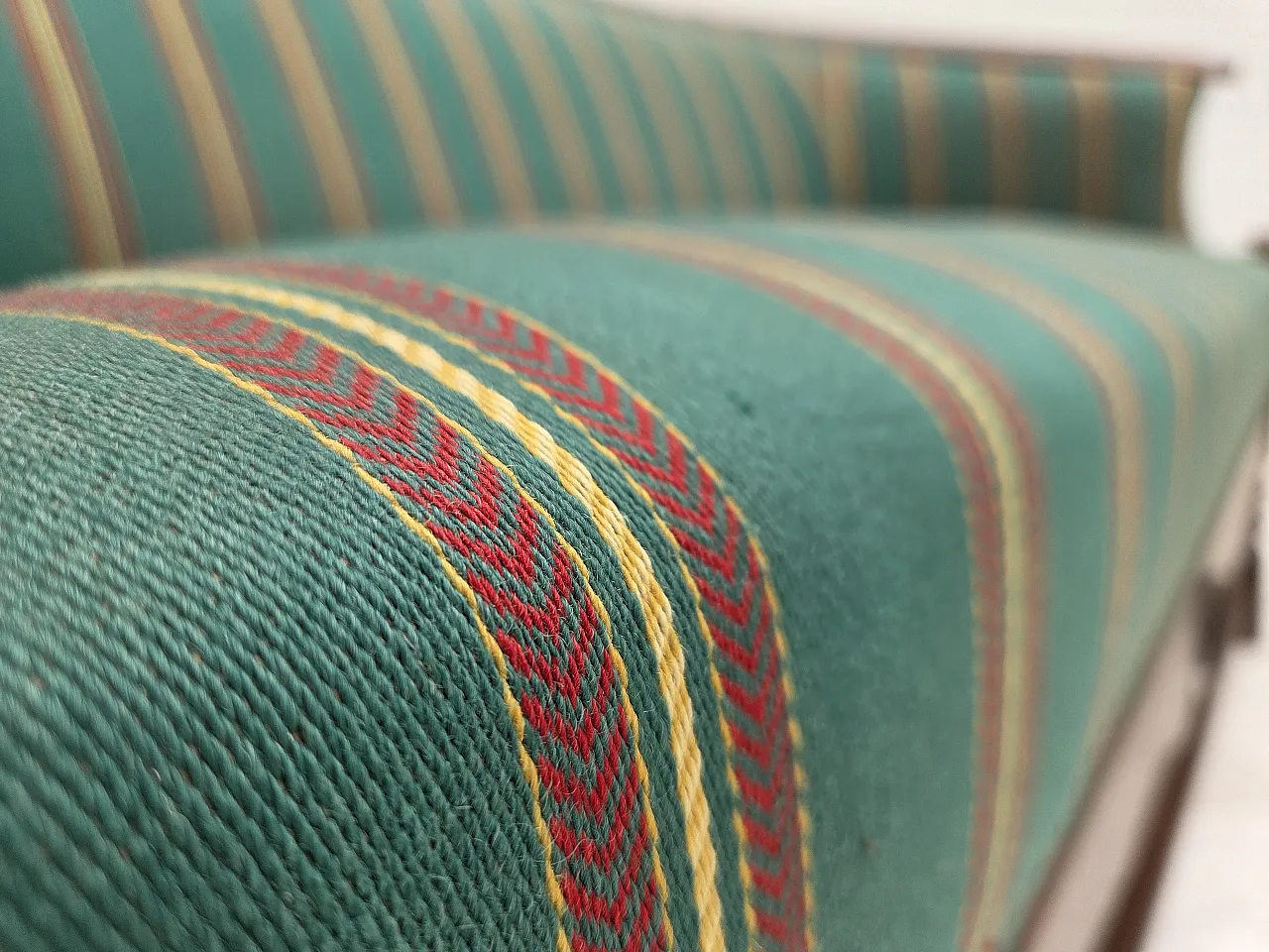 Danish 2-seater sofa in wool and oak, 1950s 7