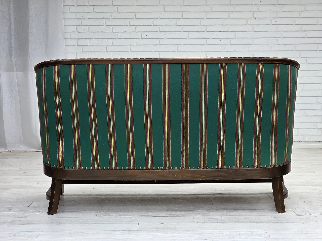Danish 2-seater sofa in wool and oak, 1950s 13