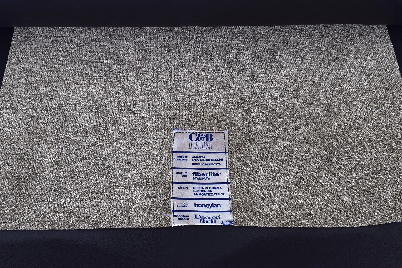 Sedia lounge Amanta di Mario Bellini per C&B Italia, anni '60 11