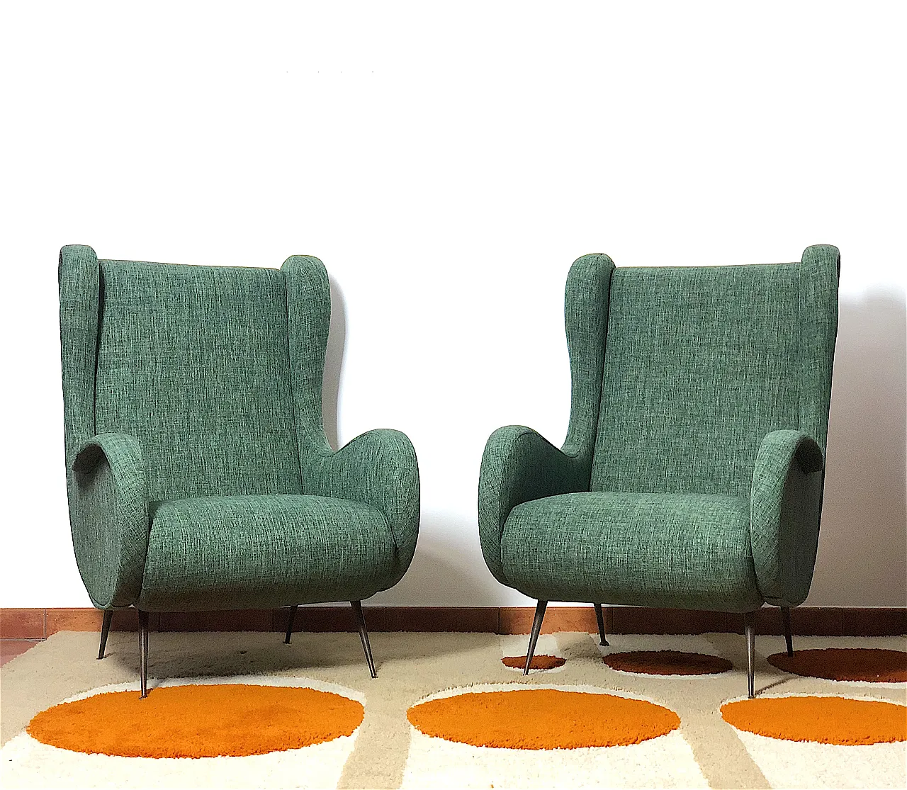 Pair of armchairs Senior attributed to Marco Zanuso, 1950s 2
