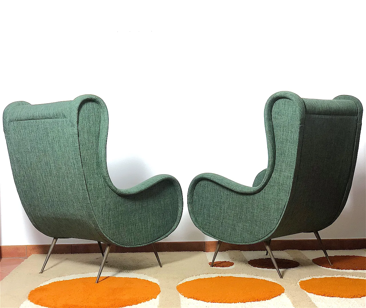 Pair of armchairs Senior attributed to Marco Zanuso, 1950s 9