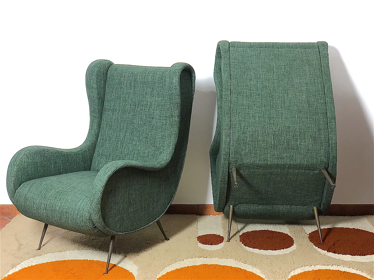 Pair of armchairs Senior attributed to Marco Zanuso, 1950s 12