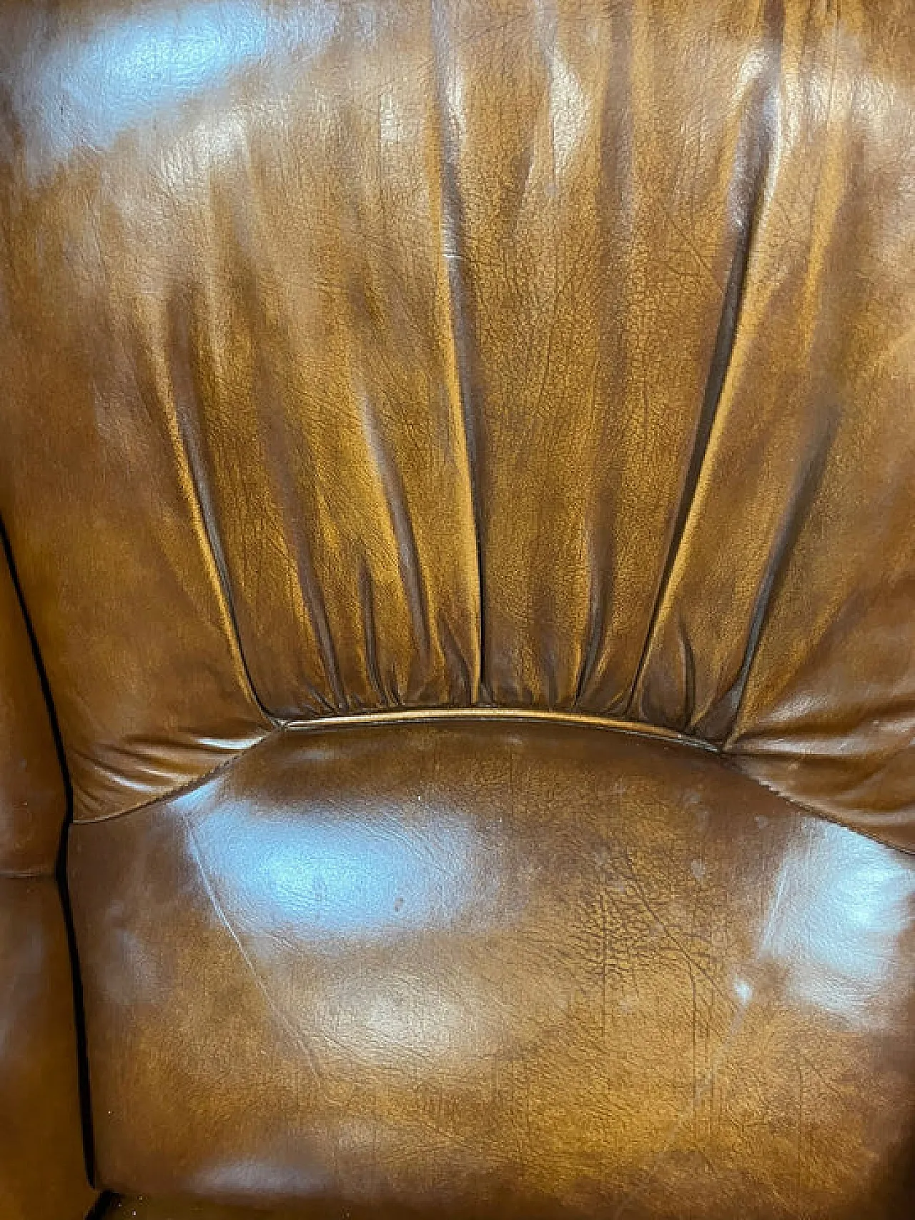 Pair of Art Deco leather club chairs, 1930s 2
