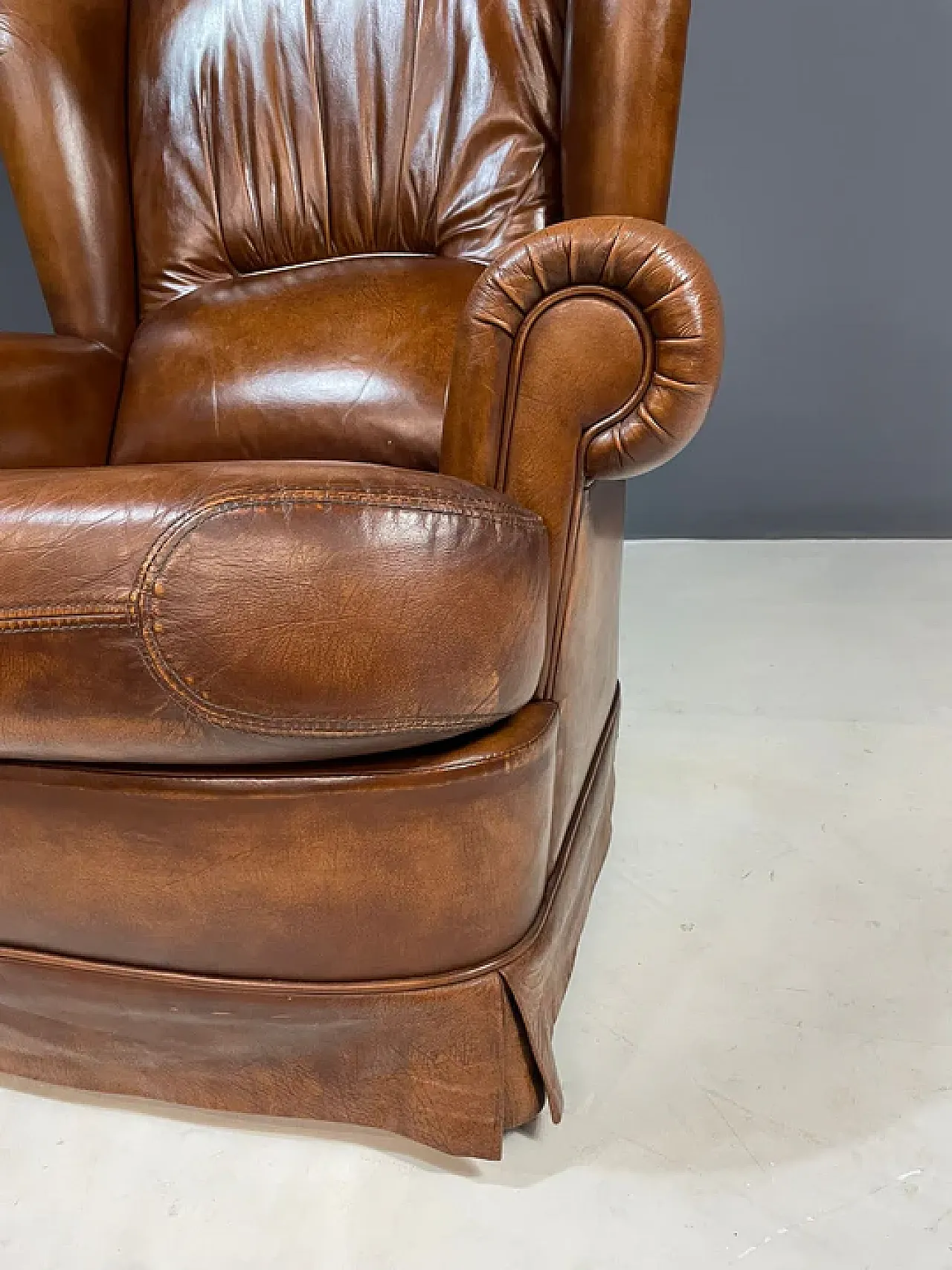 Pair of Art Deco leather club chairs, 1930s 3