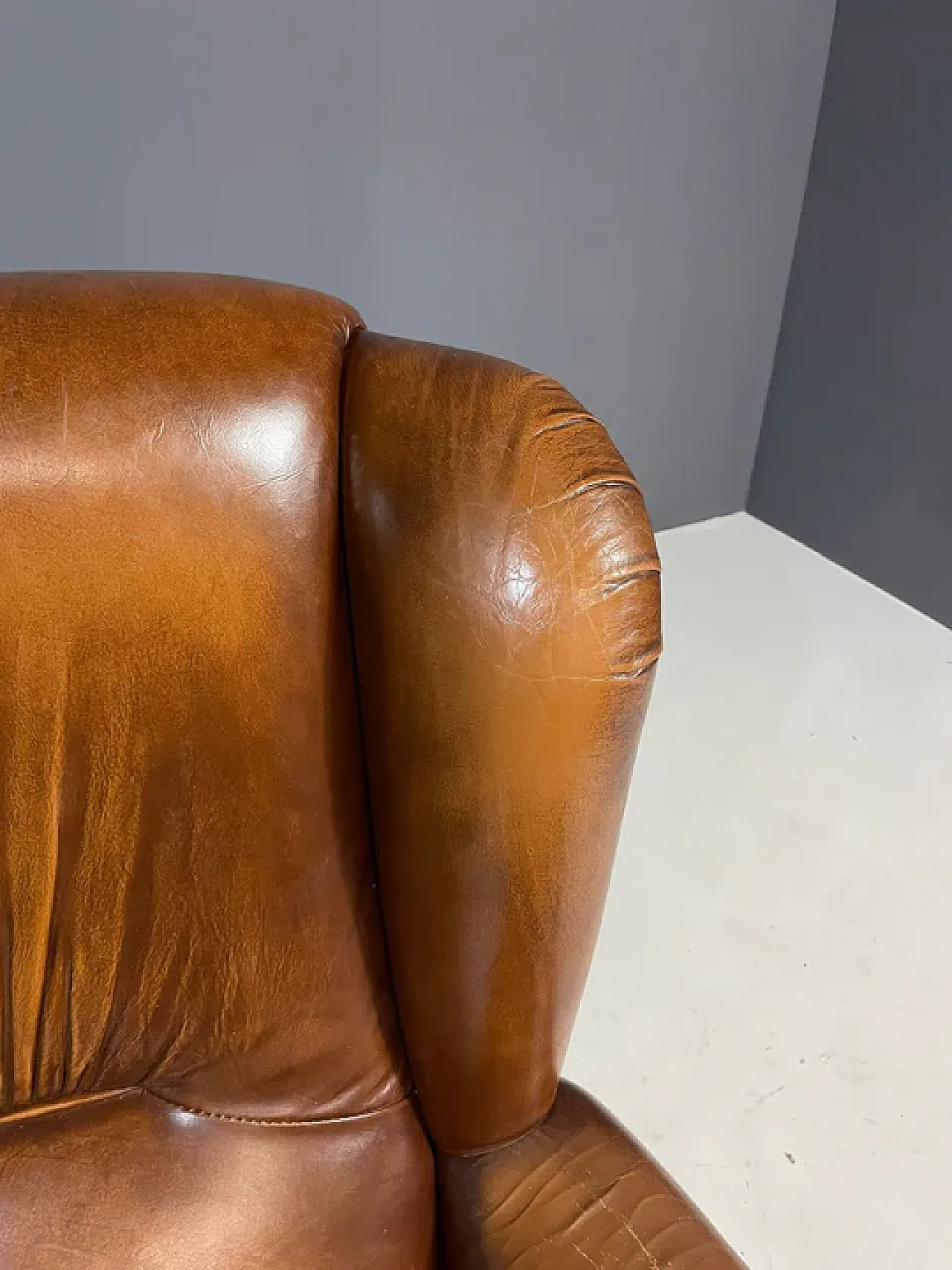 Pair of Art Deco leather club chairs, 1930s 7