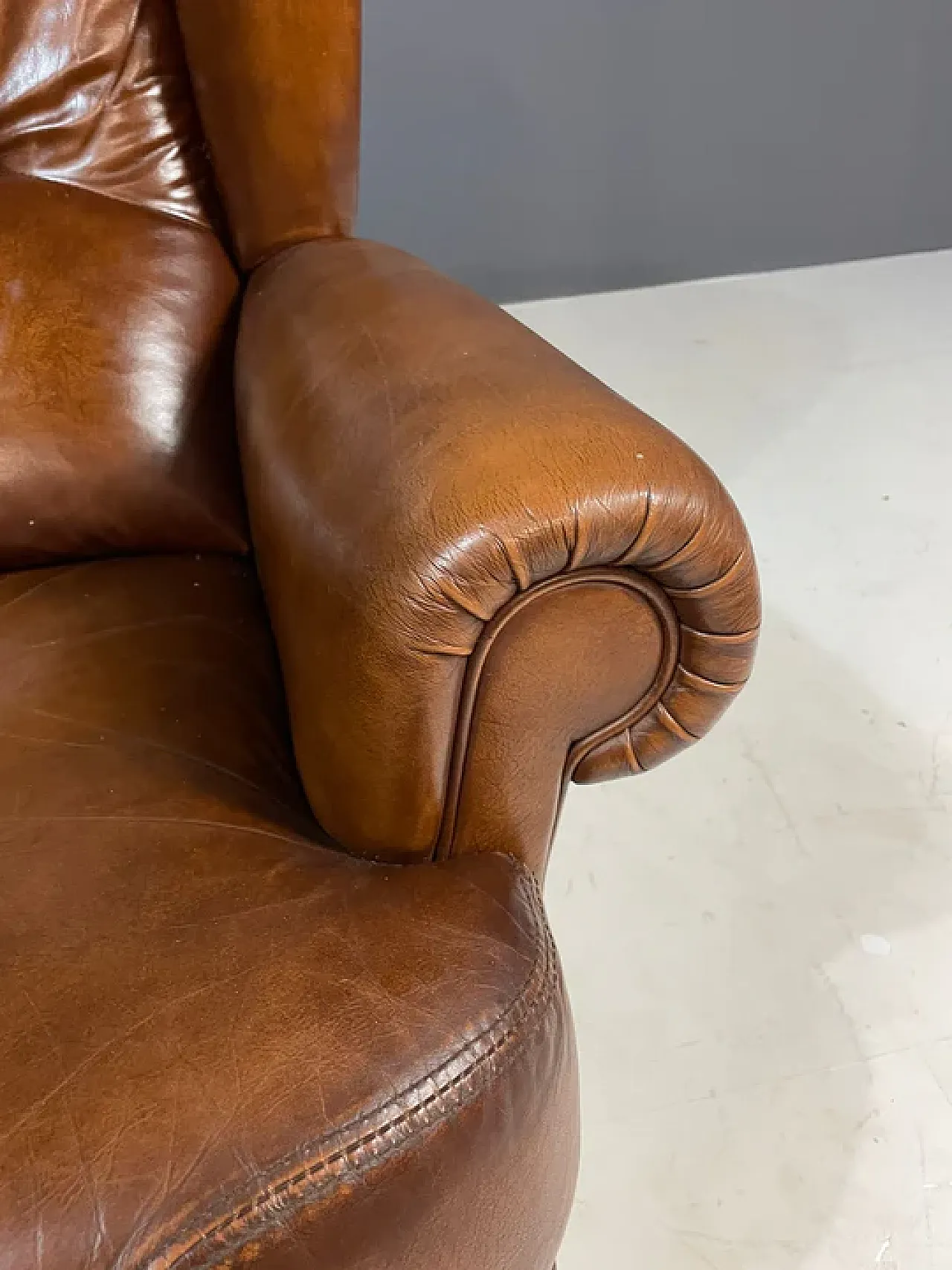 Pair of Art Deco leather club chairs, 1930s 12