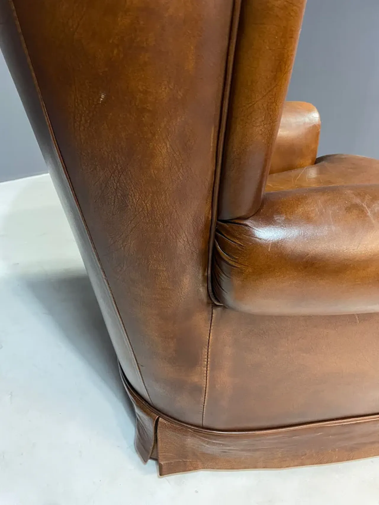 Pair of Art Deco leather club chairs, 1930s 15