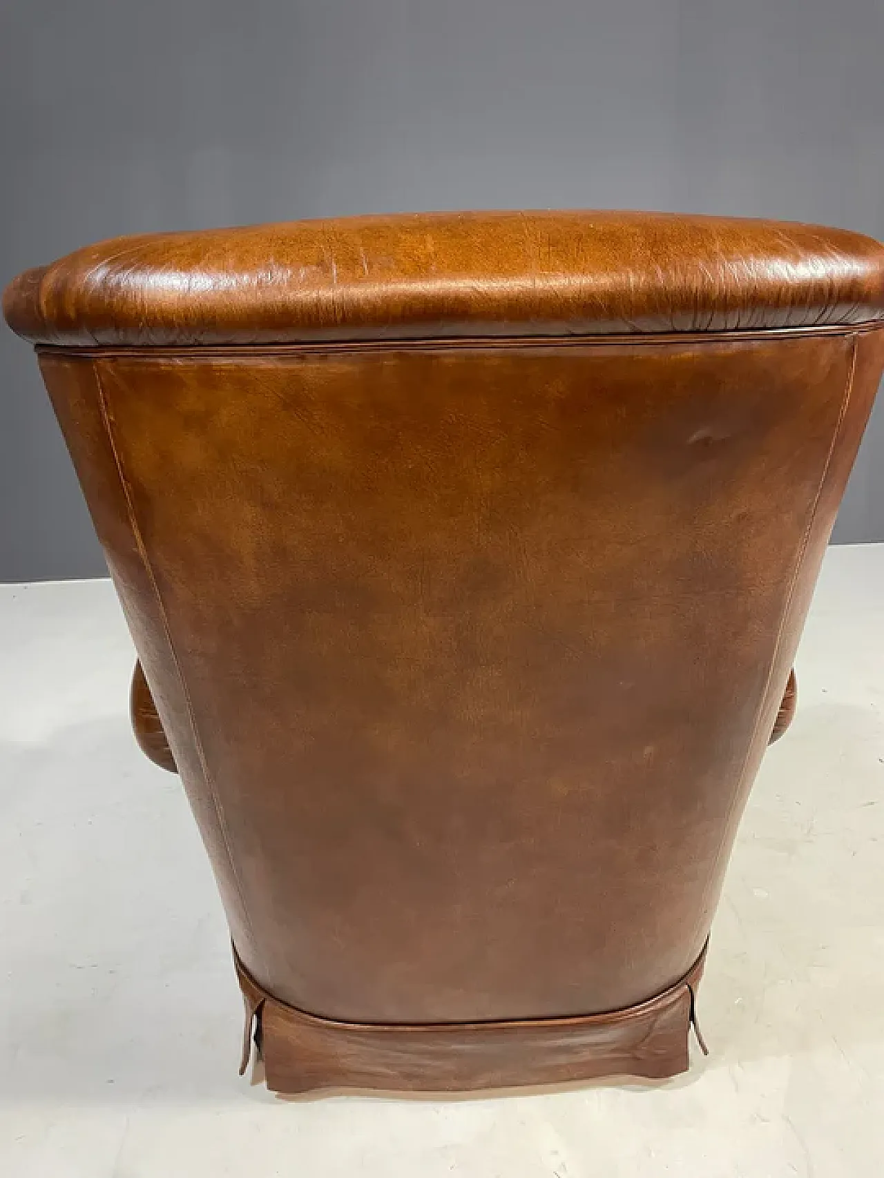 Pair of Art Deco leather club chairs, 1930s 18