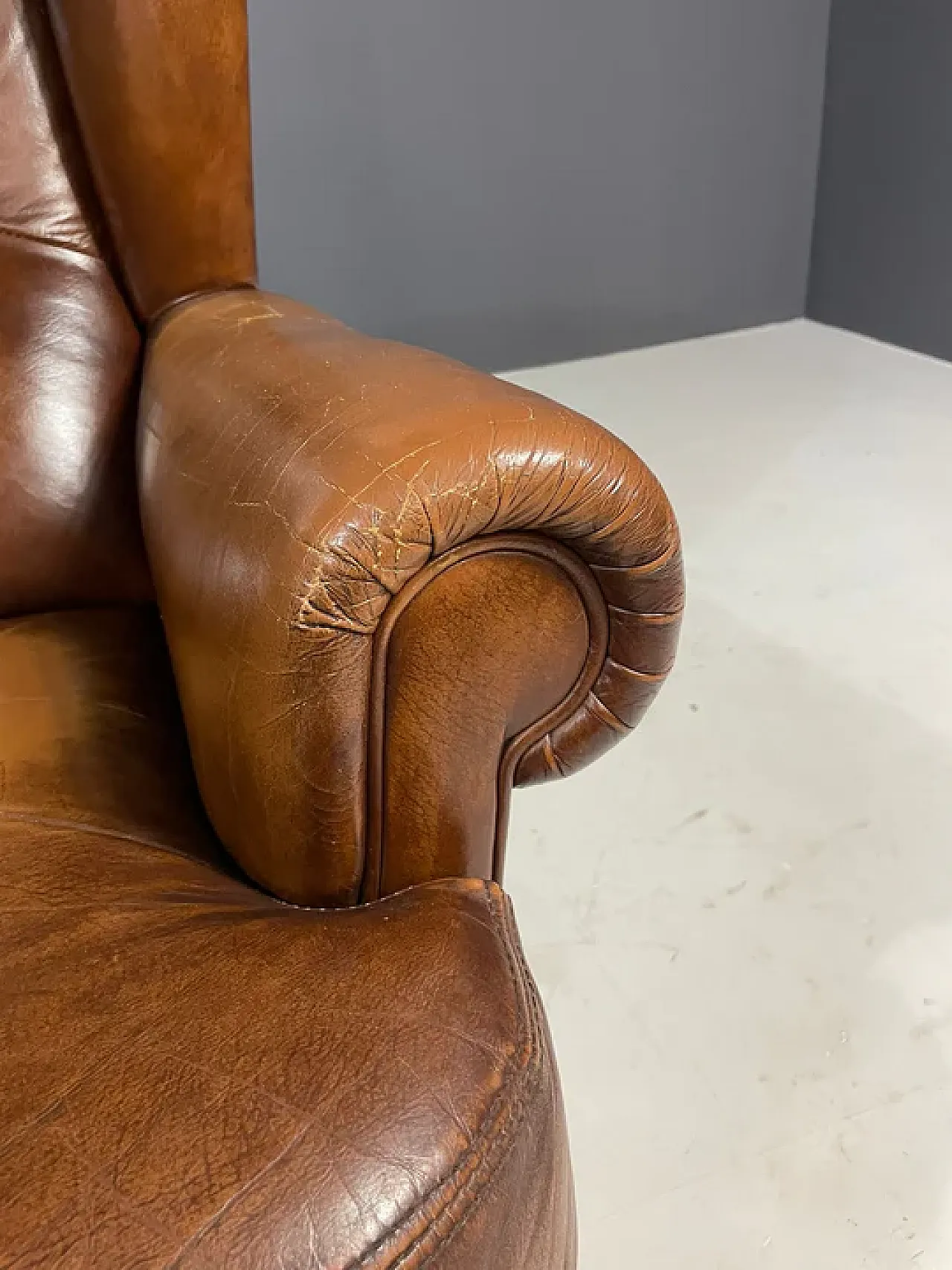 Pair of Art Deco leather club chairs, 1930s 20