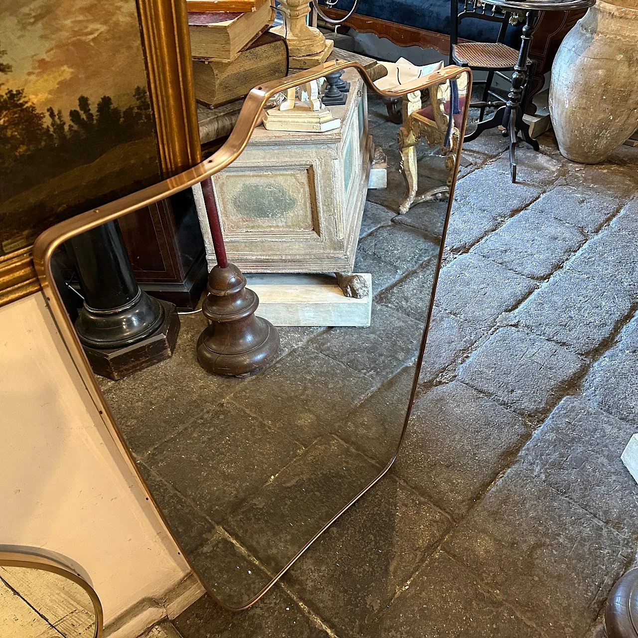 Wall mirror in shield shape by Gio Ponti, 1950s 12