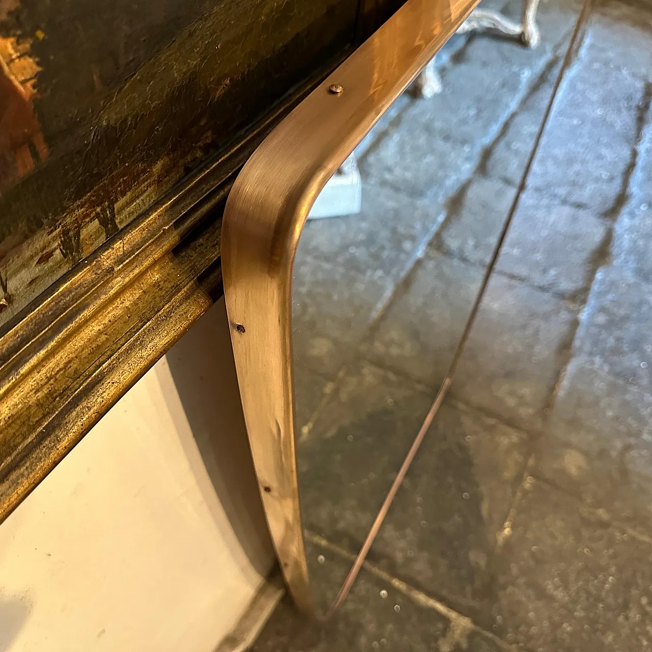 Wall mirror in shield shape by Gio Ponti, 1950s 13