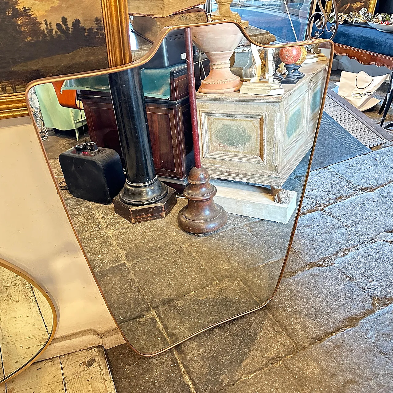Wall mirror in shield shape by Gio Ponti, 1950s 14