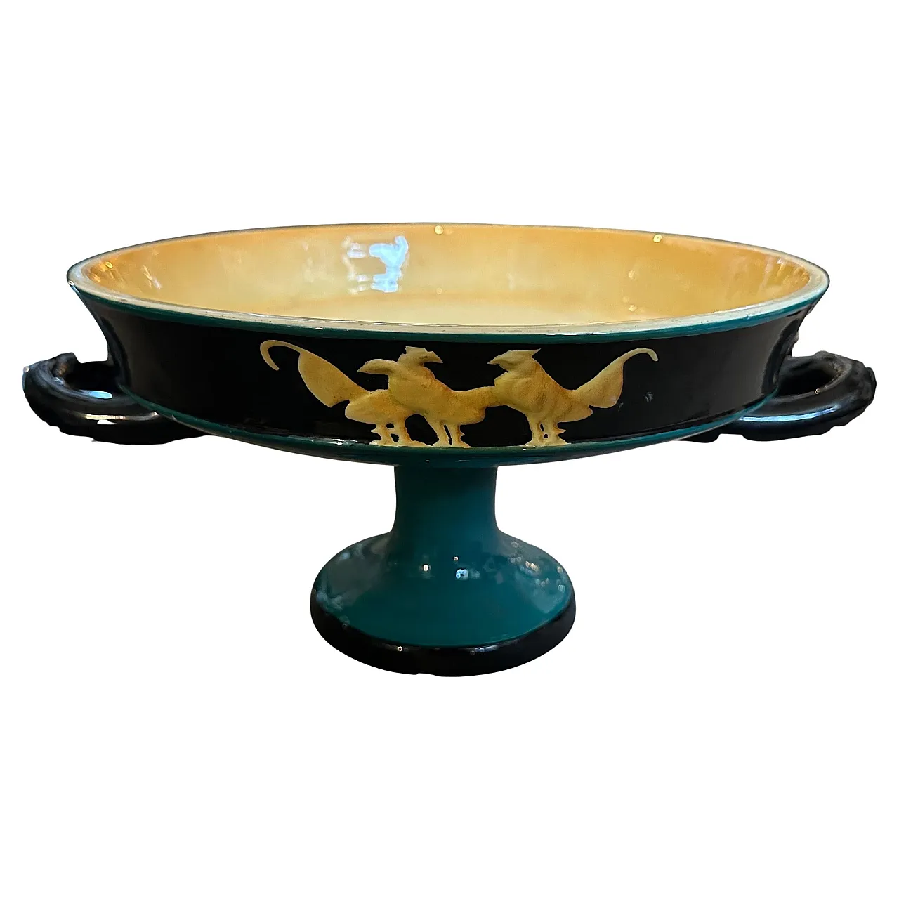 Art Deco Gio Ponti style ceramic centrepiece by Vibi, 1930s 1