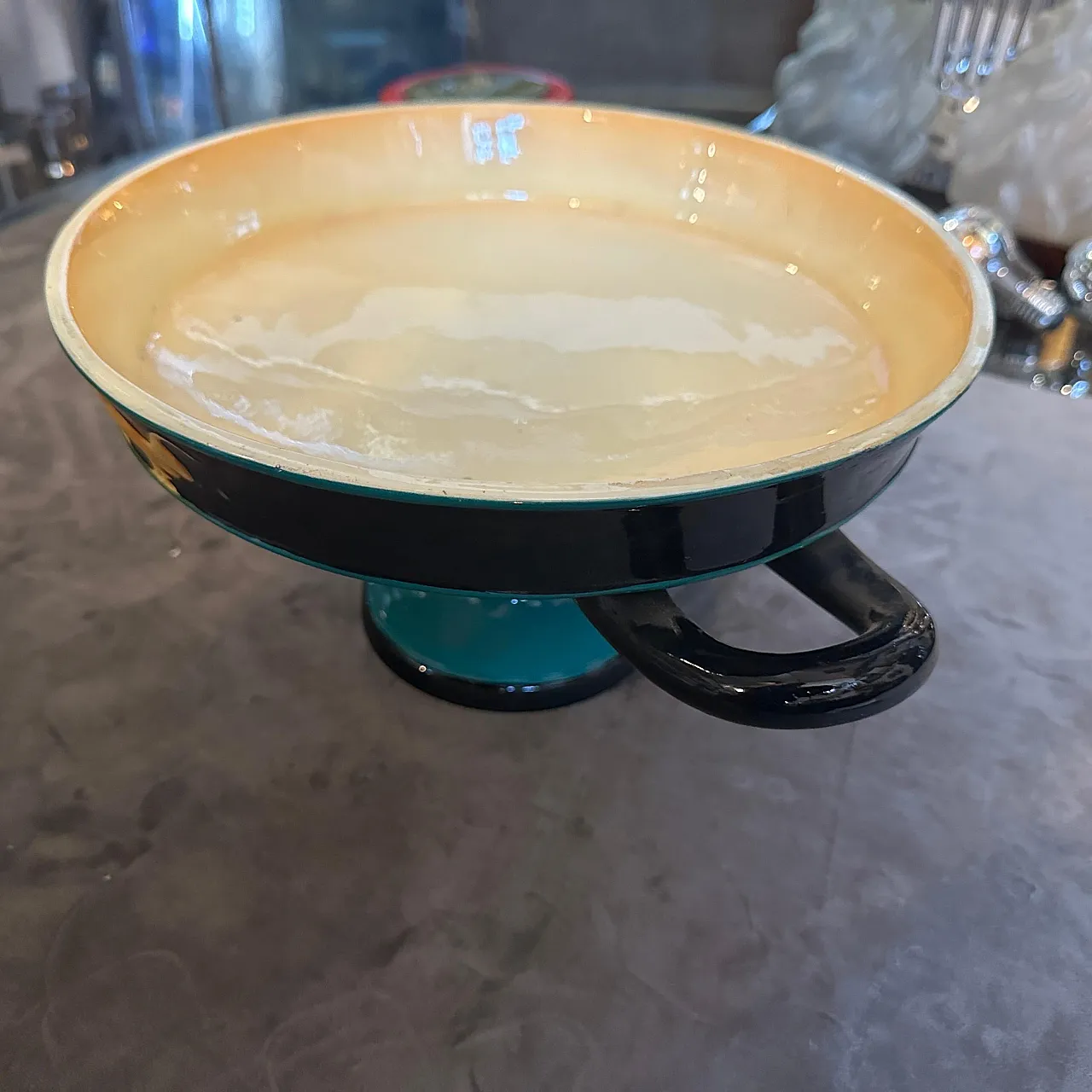 Art Deco Gio Ponti style ceramic centrepiece by Vibi, 1930s 5