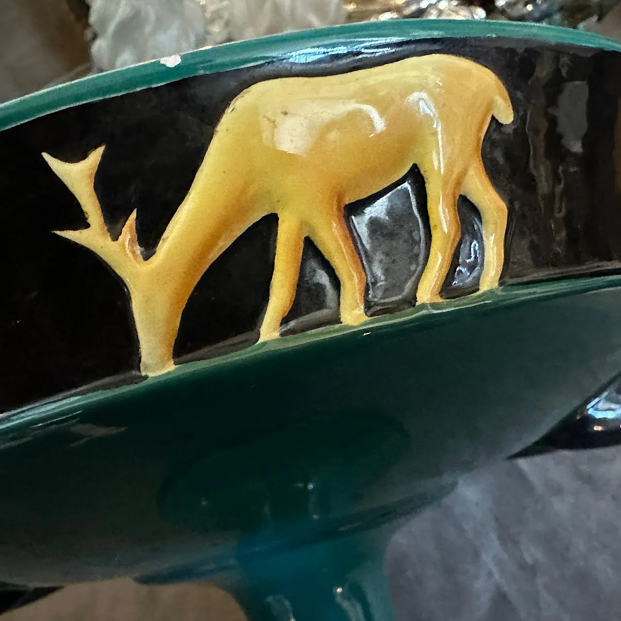 Art Deco Gio Ponti style ceramic centrepiece by Vibi, 1930s 7