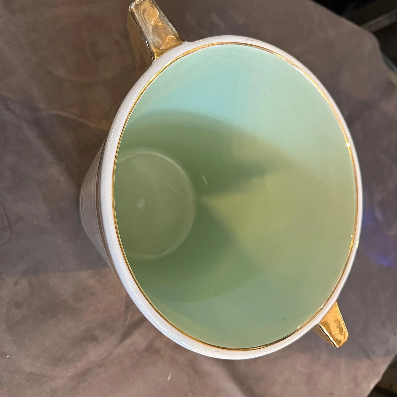 Ceramic champagne cooler by Sarreguemines, 1930s 10