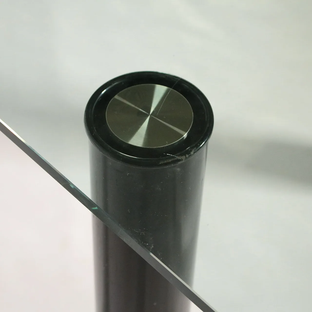 Glass and metal table, 1970s 3