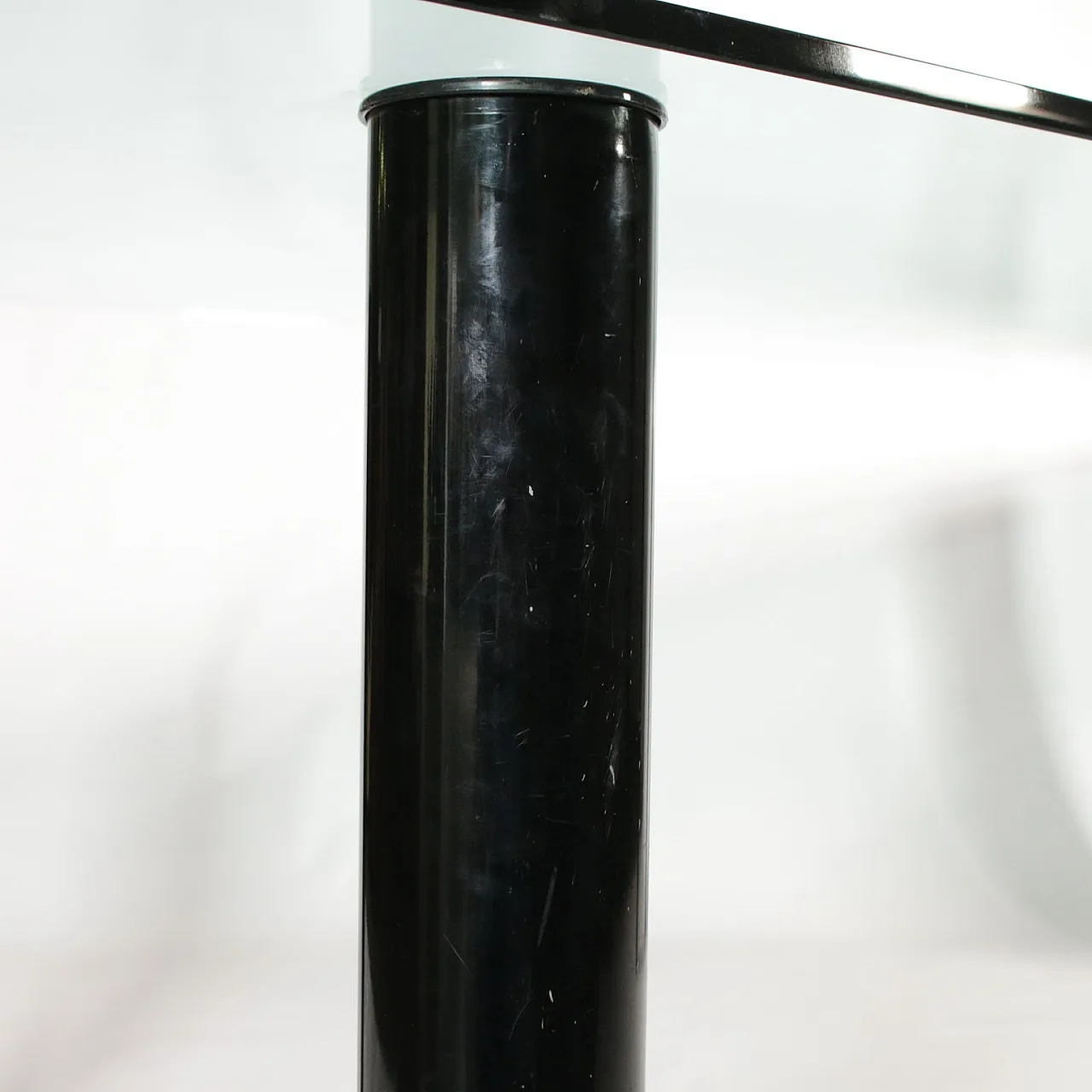 Glass and metal table, 1970s 5