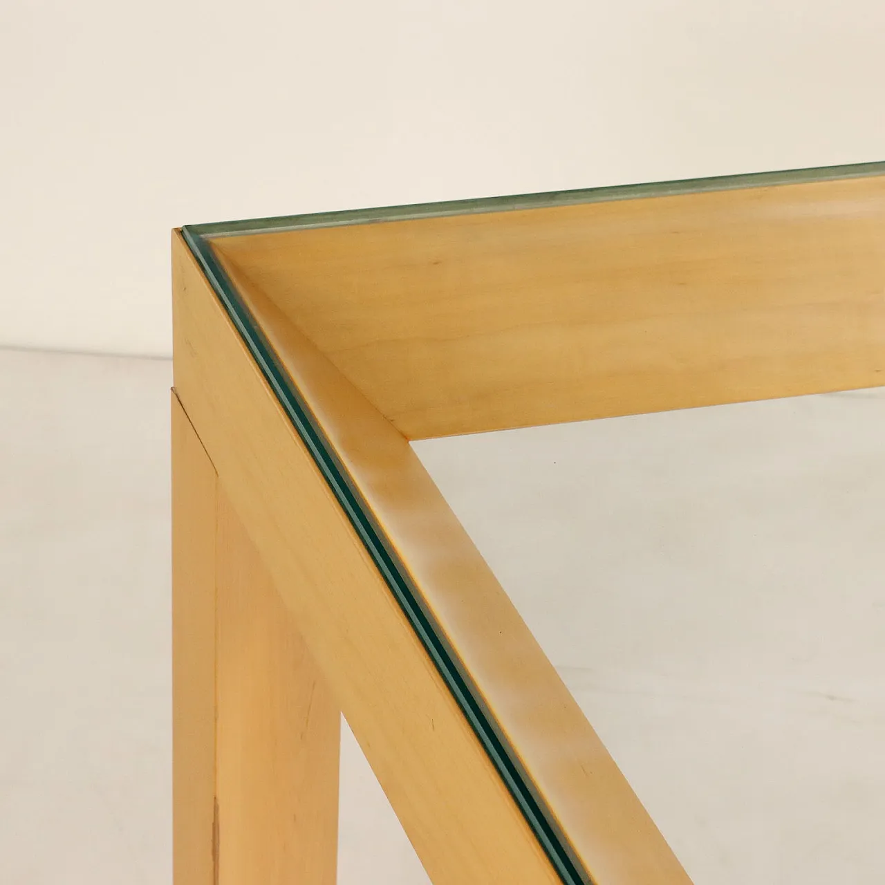 Tavolo grande in vetro e alluminio, anni '90 5