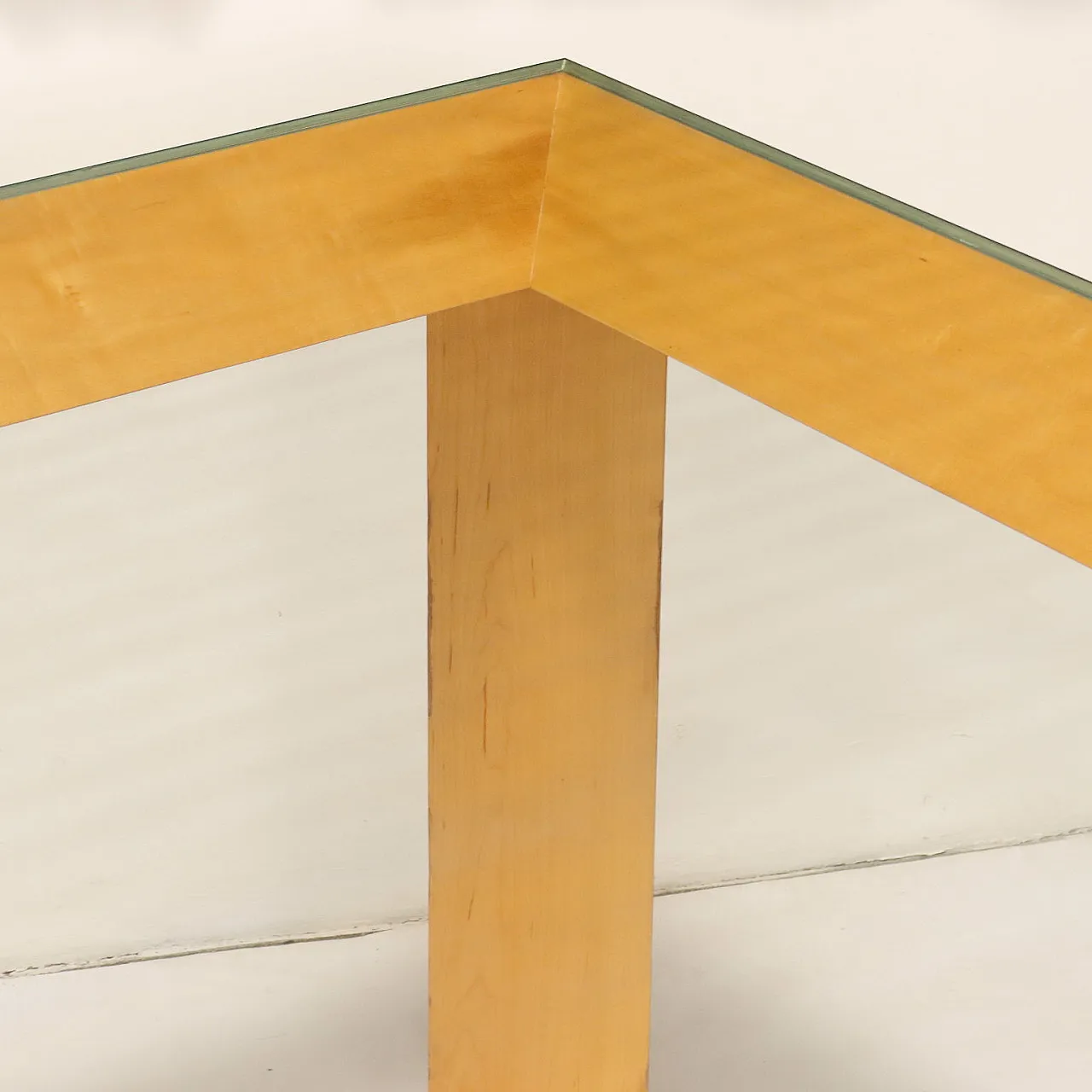 Tavolo grande in vetro e alluminio, anni '90 7