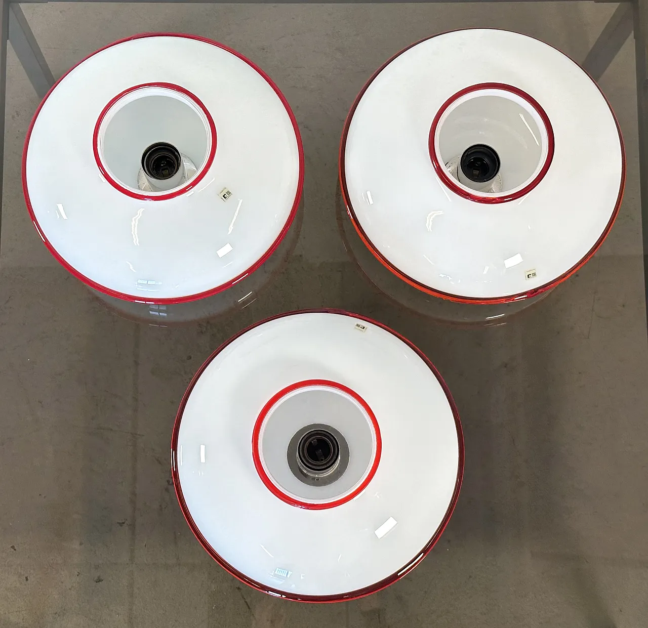 3 Ceiling lights in Murano glass by brothers Toso, 1970s 2