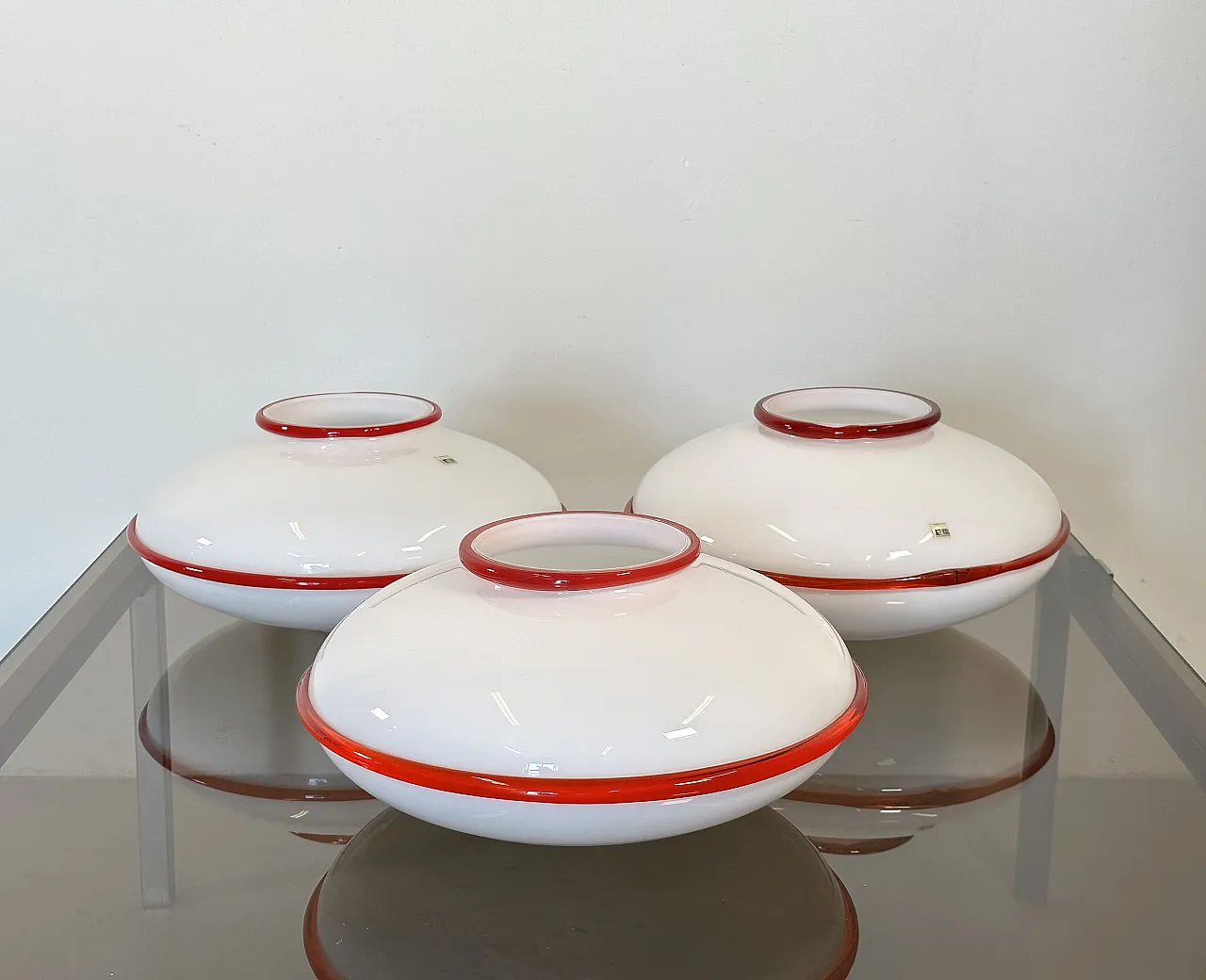 3 Ceiling lights in Murano glass by brothers Toso, 1970s 4
