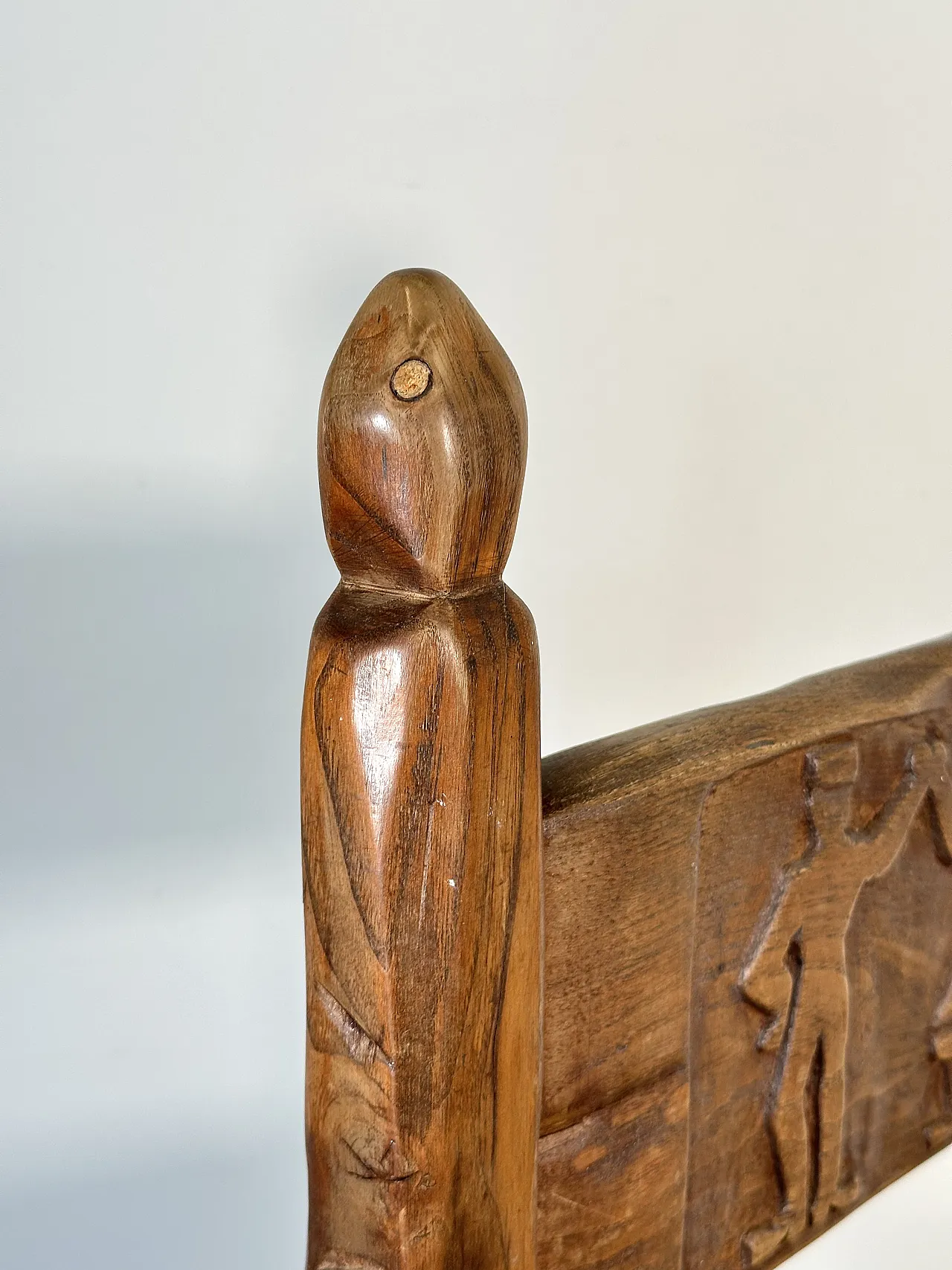 5 Dining chairs in oak wood in rustic style, 1970s 12
