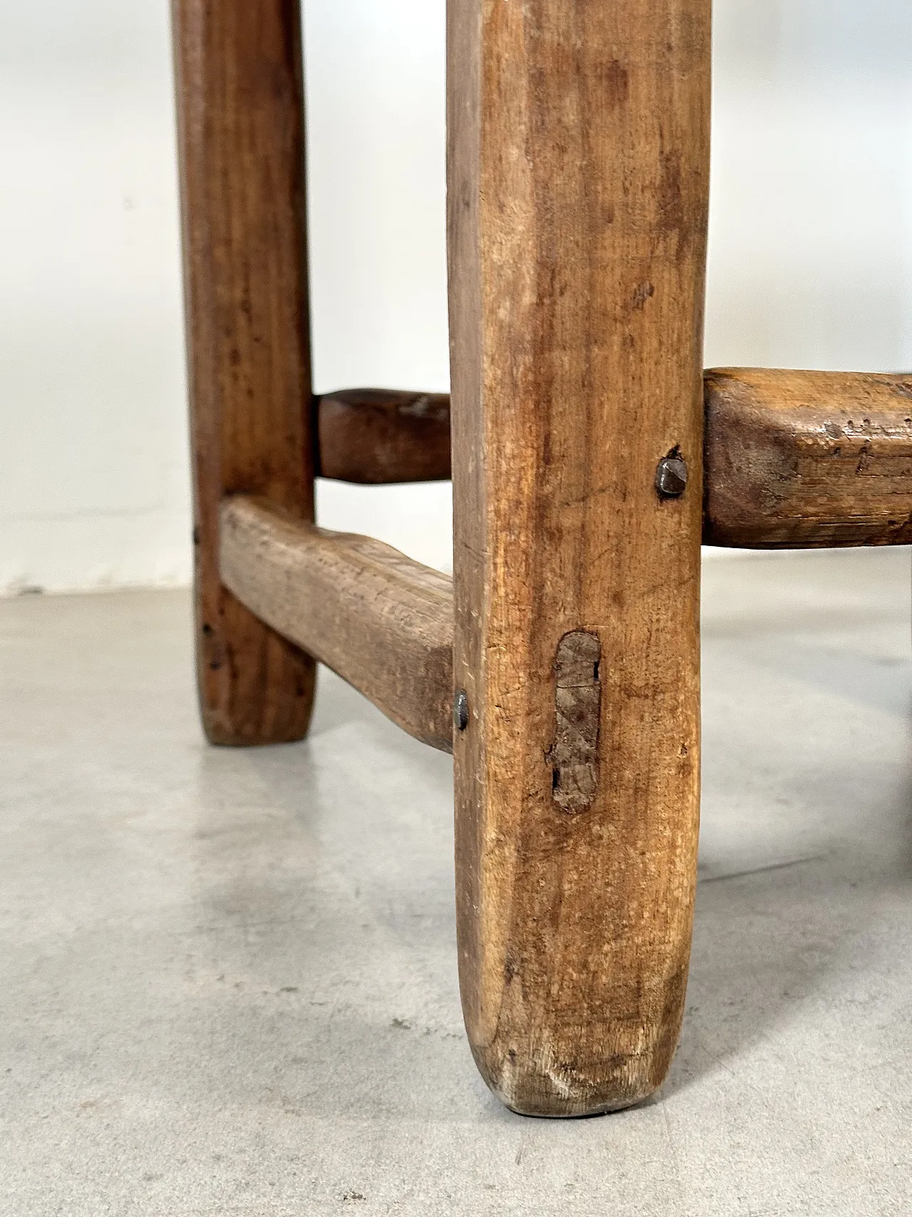 5 Dining chairs in oak wood in rustic style, 1970s 20