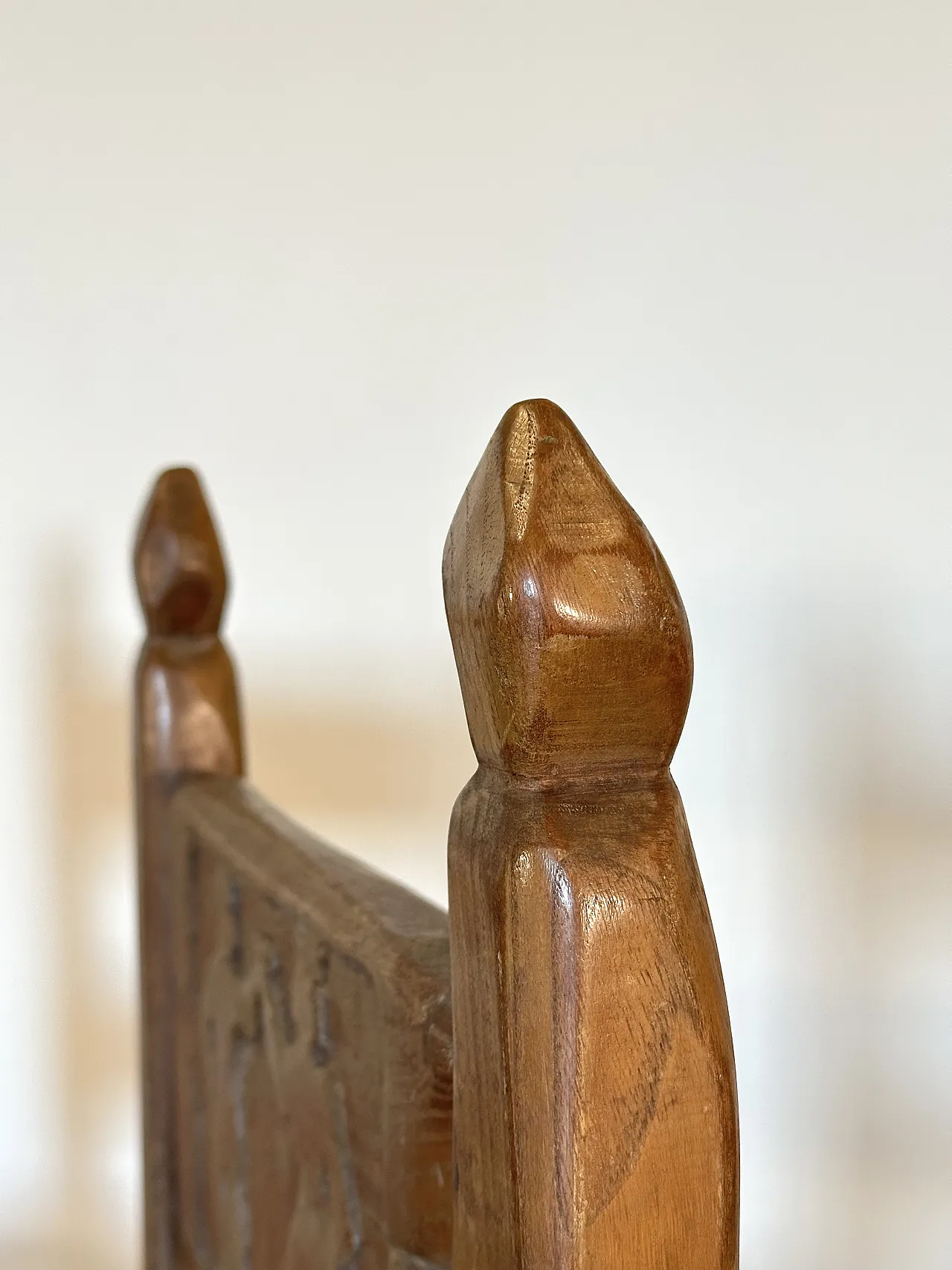 5 Dining chairs in oak wood in rustic style, 1970s 26