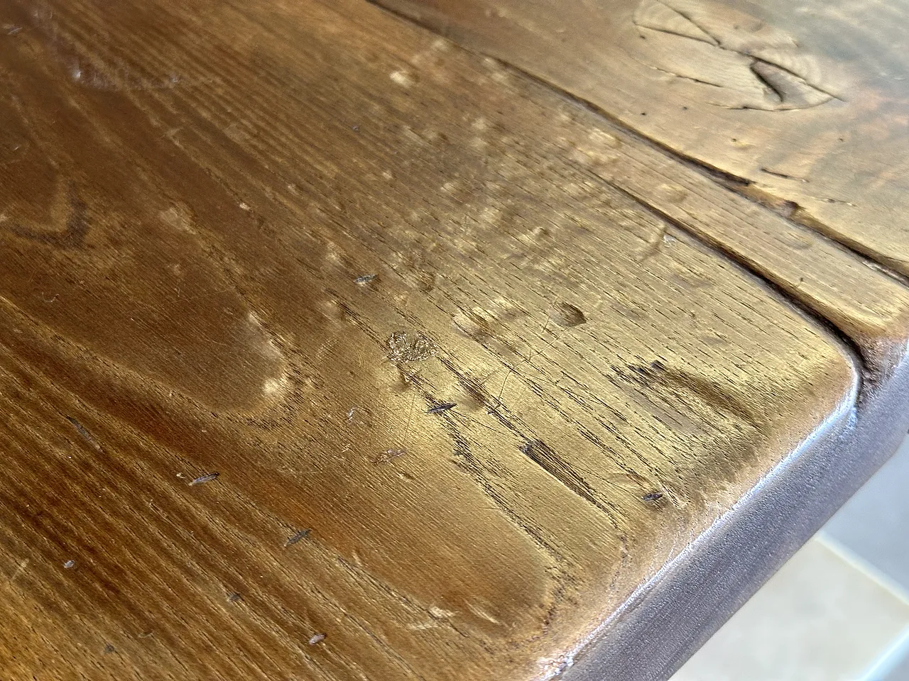 Table in oak wood in rustic style, 1970s 18