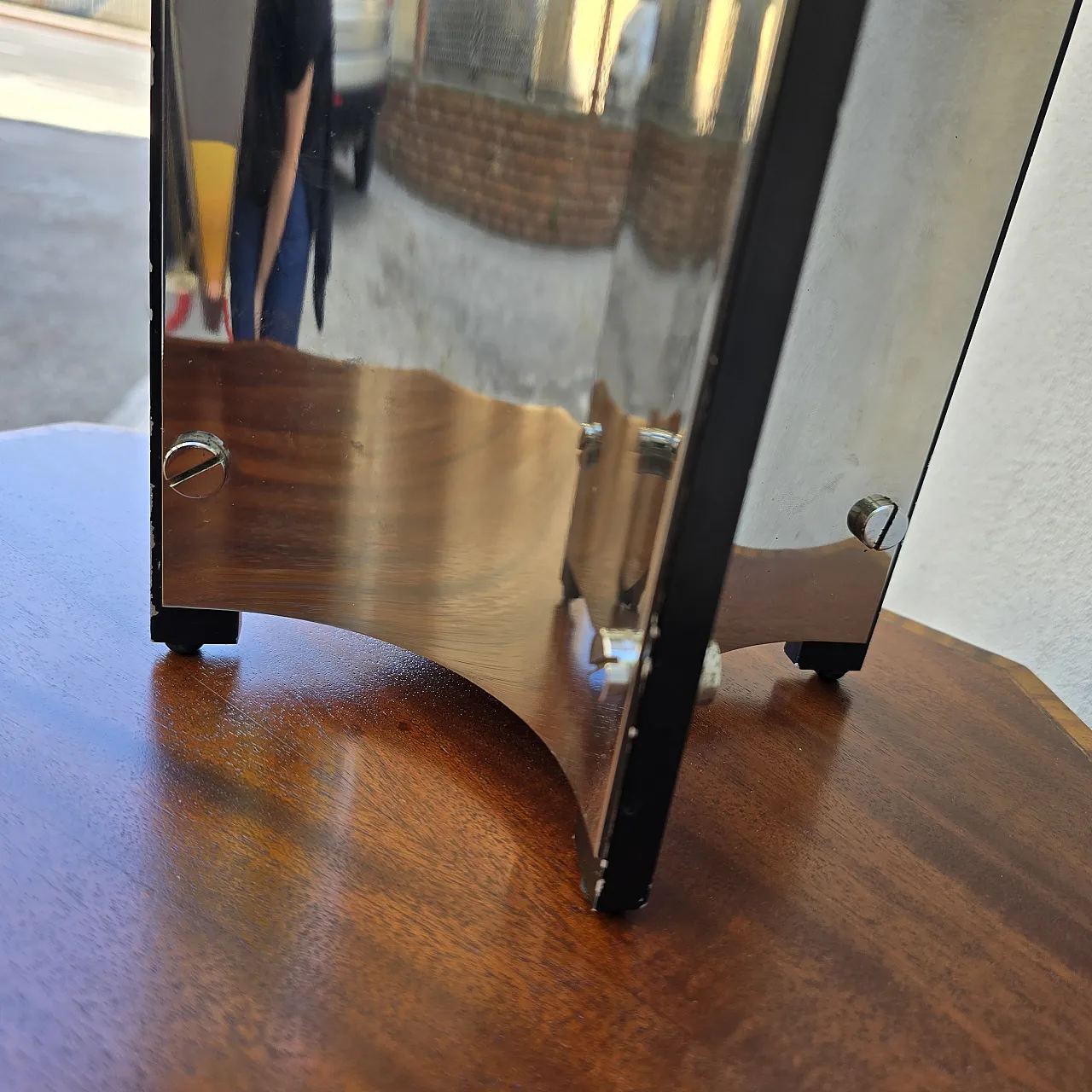 Lampada da tavolo in acciaio di Gaetano Sciolari, anni '60 6