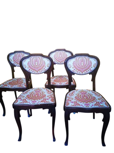 4 Sedie Iugend Stjil di Jacob & Josef Kohn, faggio, Wien fine '800