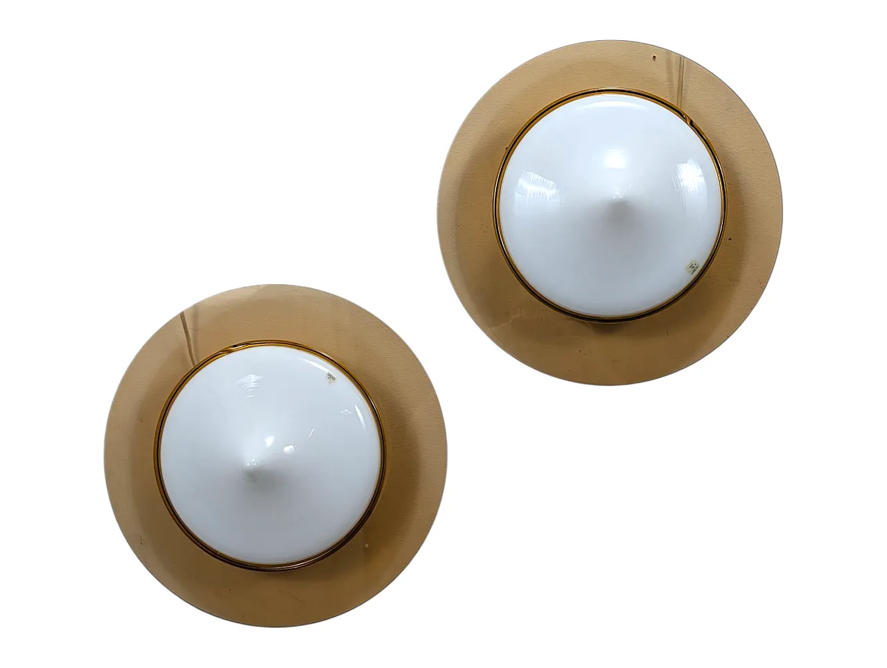 Coppia di appliques in vetro di Murano, anni '70 1