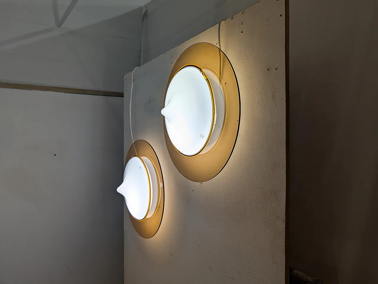 Coppia di appliques in vetro di Murano, anni '70 10