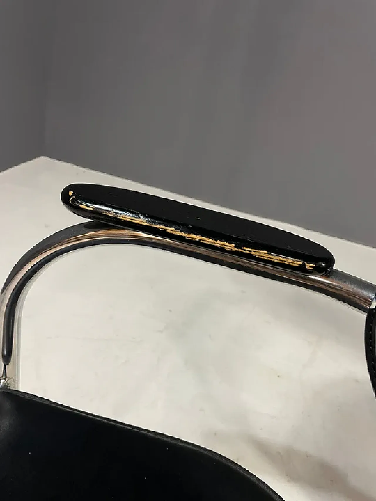 Pair of chrome Bauhaus style chairs by Effezeta, 1980s 9