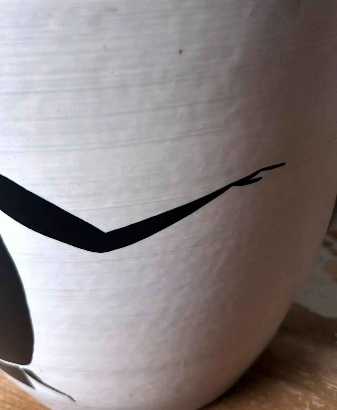 Cachepot in gres dipinto a mano di Sèvres Paul per Milet, anni '50 8