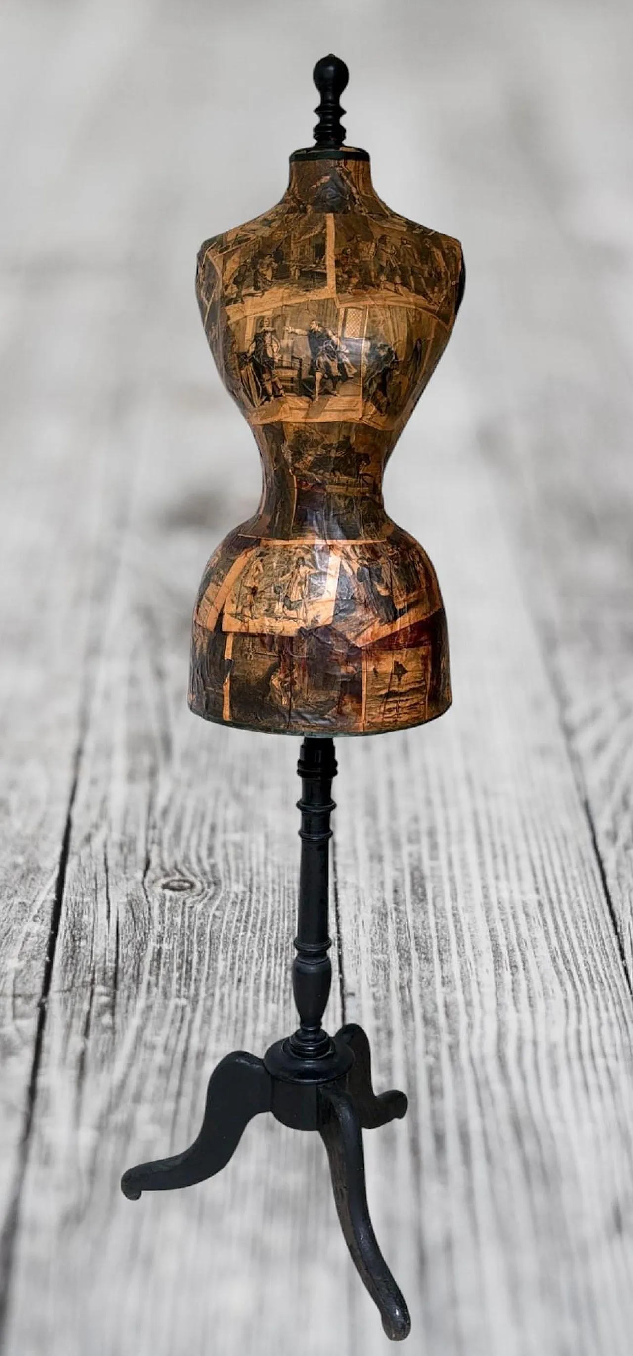 Napoleon III style wooden tailor's dummy, 19th century 4