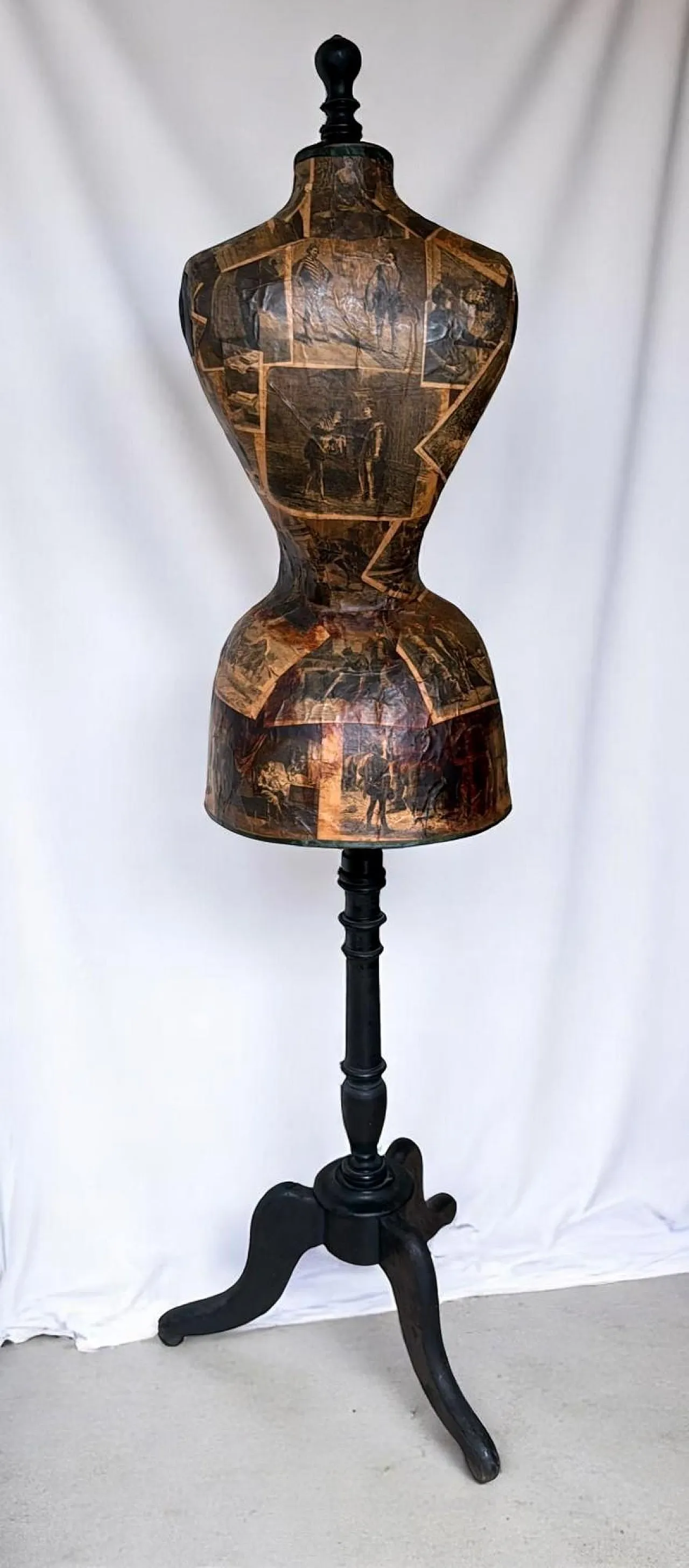 Napoleon III style wooden tailor's dummy, 19th century 6