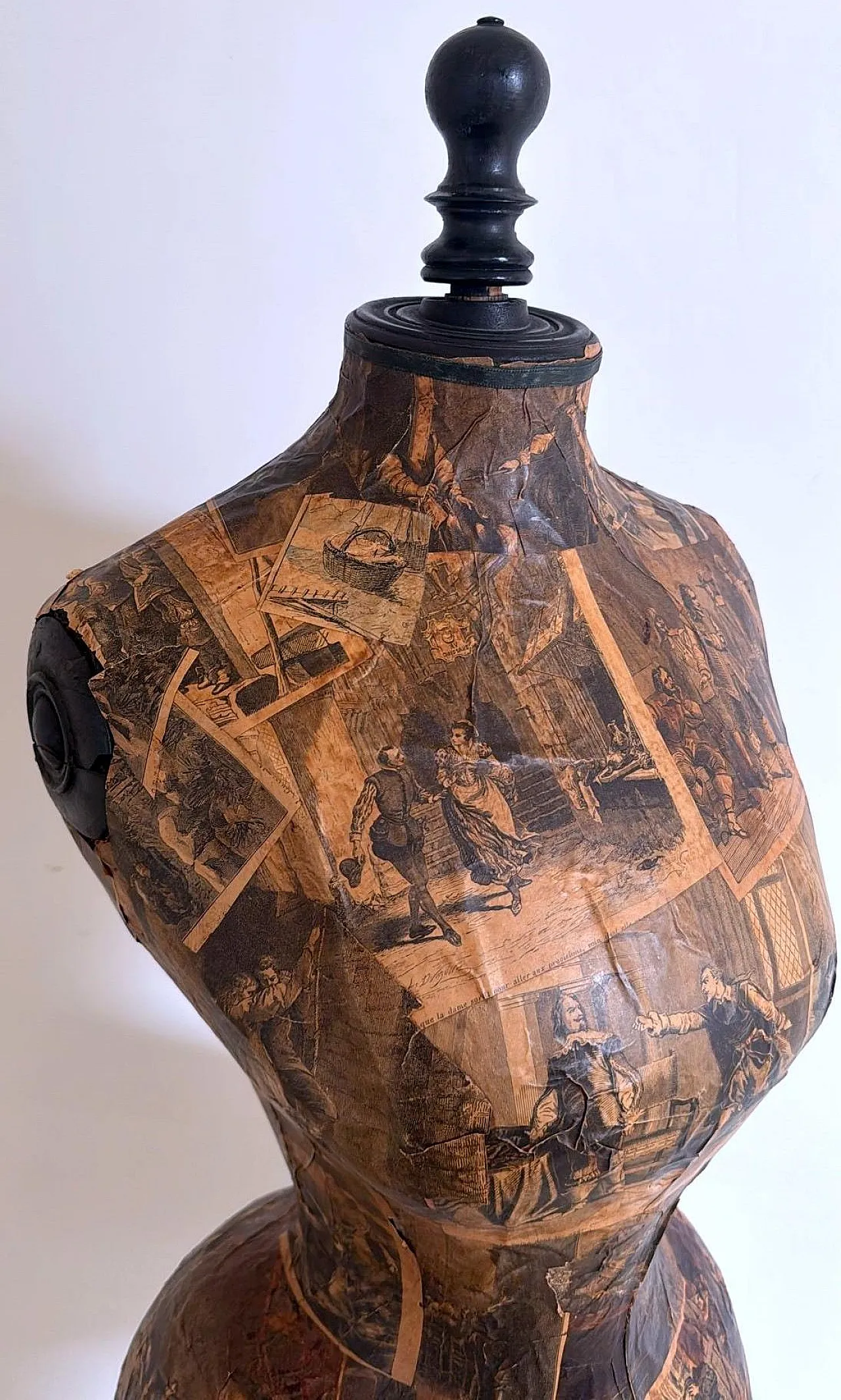 Napoleon III style wooden tailor's dummy, 19th century 10