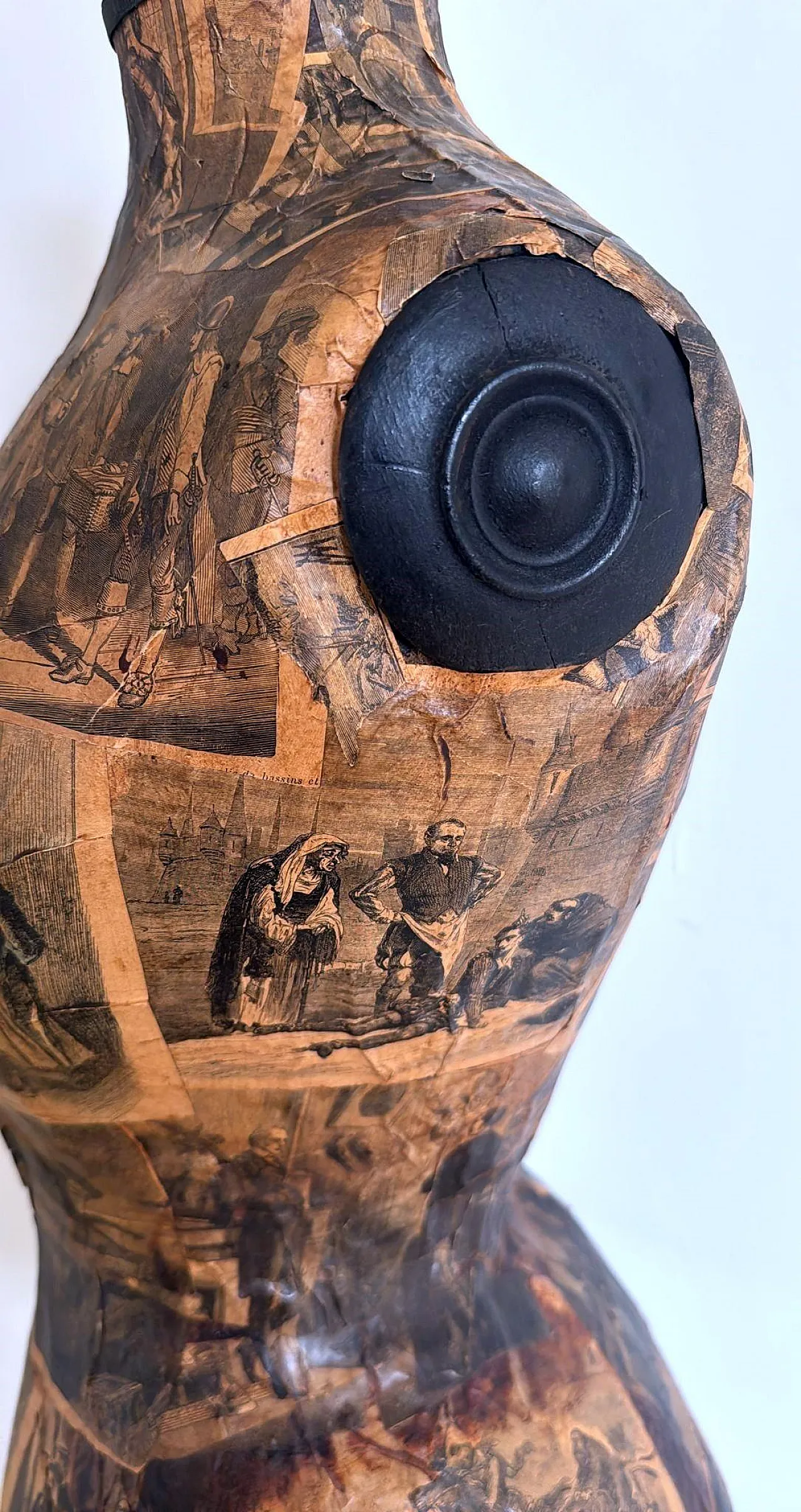 Napoleon III style wooden tailor's dummy, 19th century 13