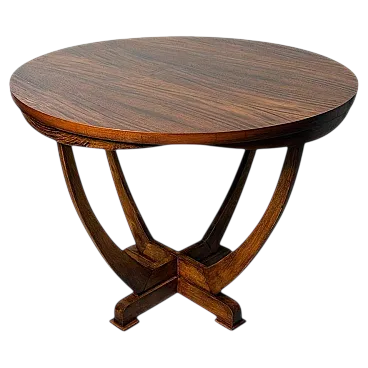 Tavolino da caffè Art Deco in noce, primo '900