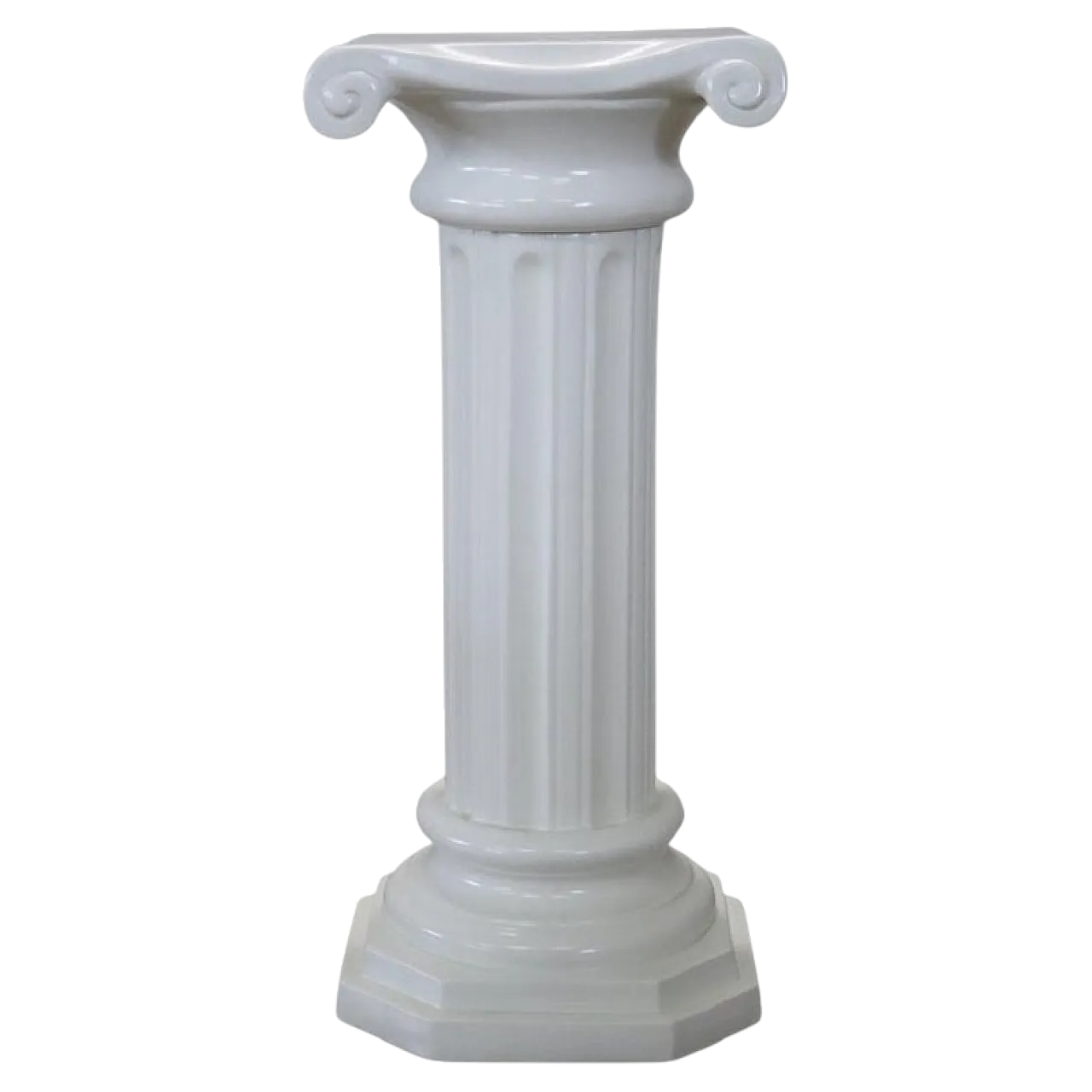 Colonna in ceramica bianca di Bassano, fine '900 11