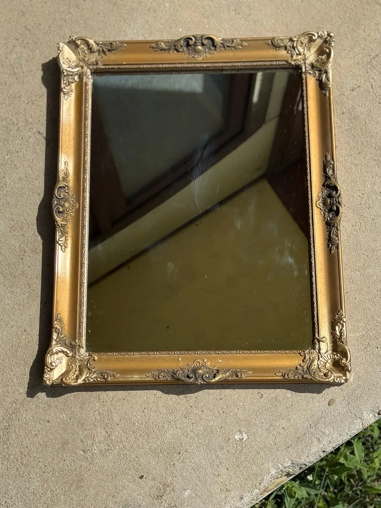 Specchio Biedermeier piccolo in legno, '800 1