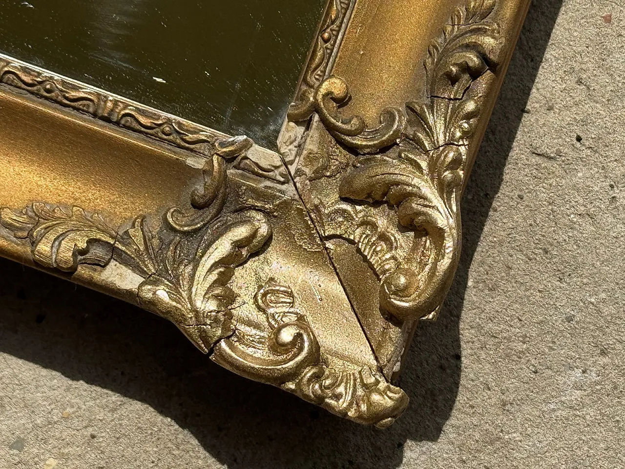 Specchio Biedermeier piccolo in legno, '800 2