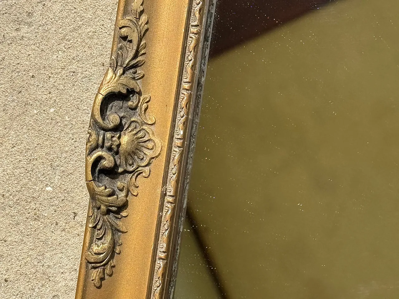 Specchio Biedermeier piccolo in legno, '800 9