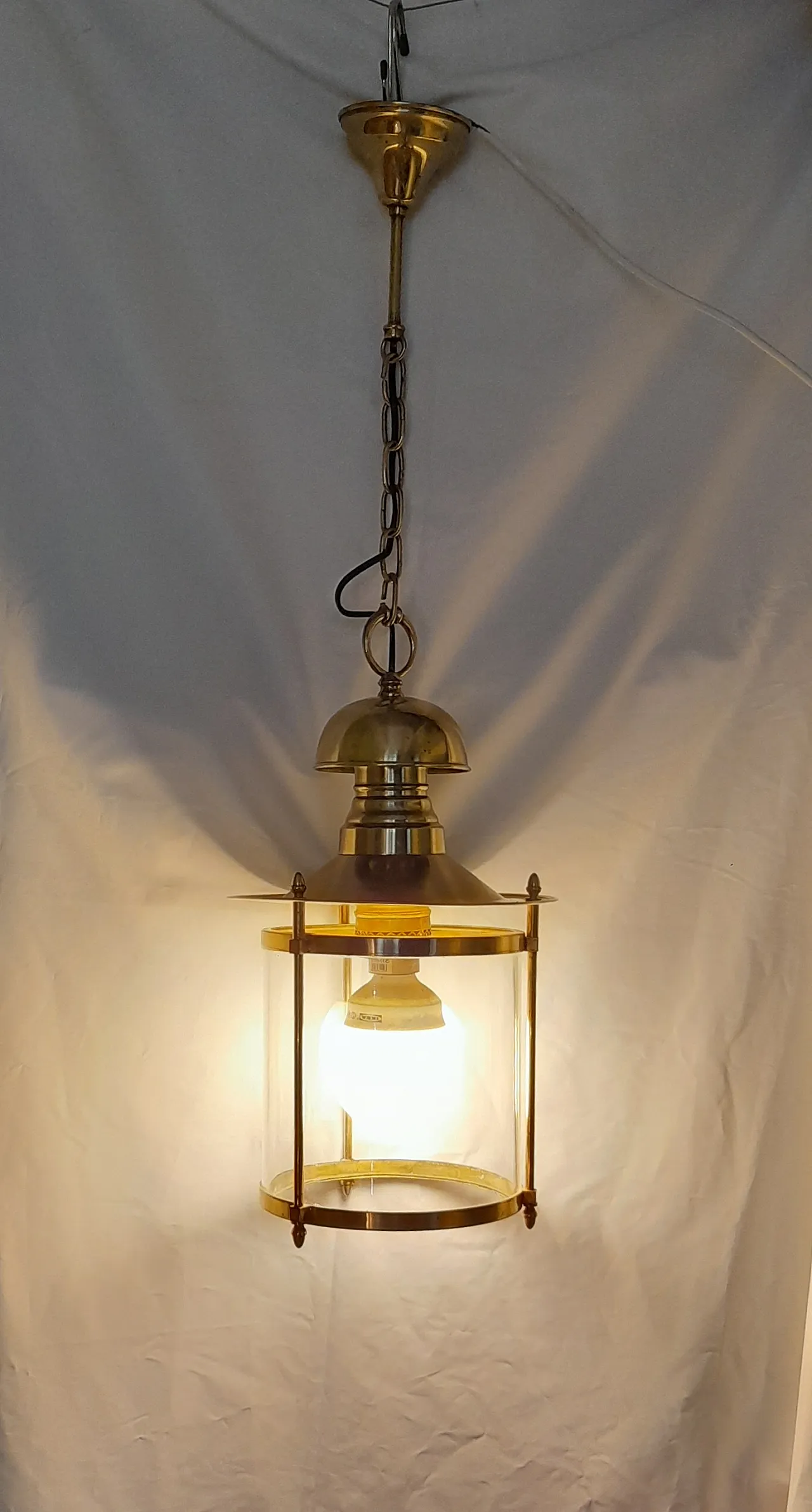 Pair of maritime style lamps, 70s 1