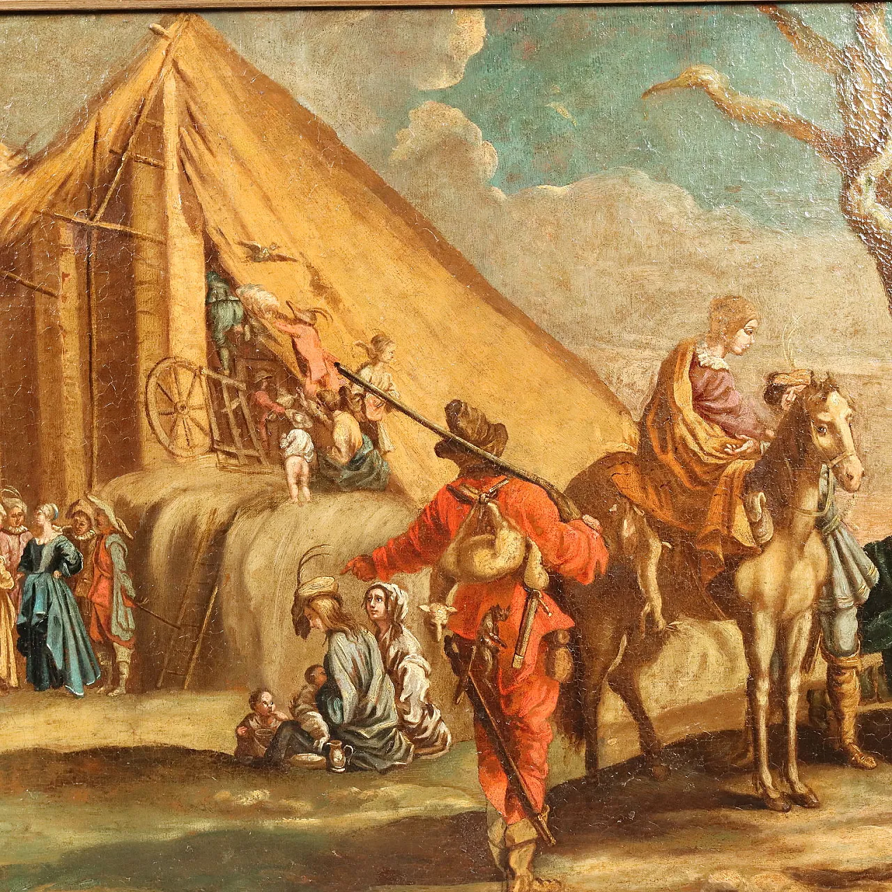 Scene of Popular Life, oil on canvas, 18th century 3