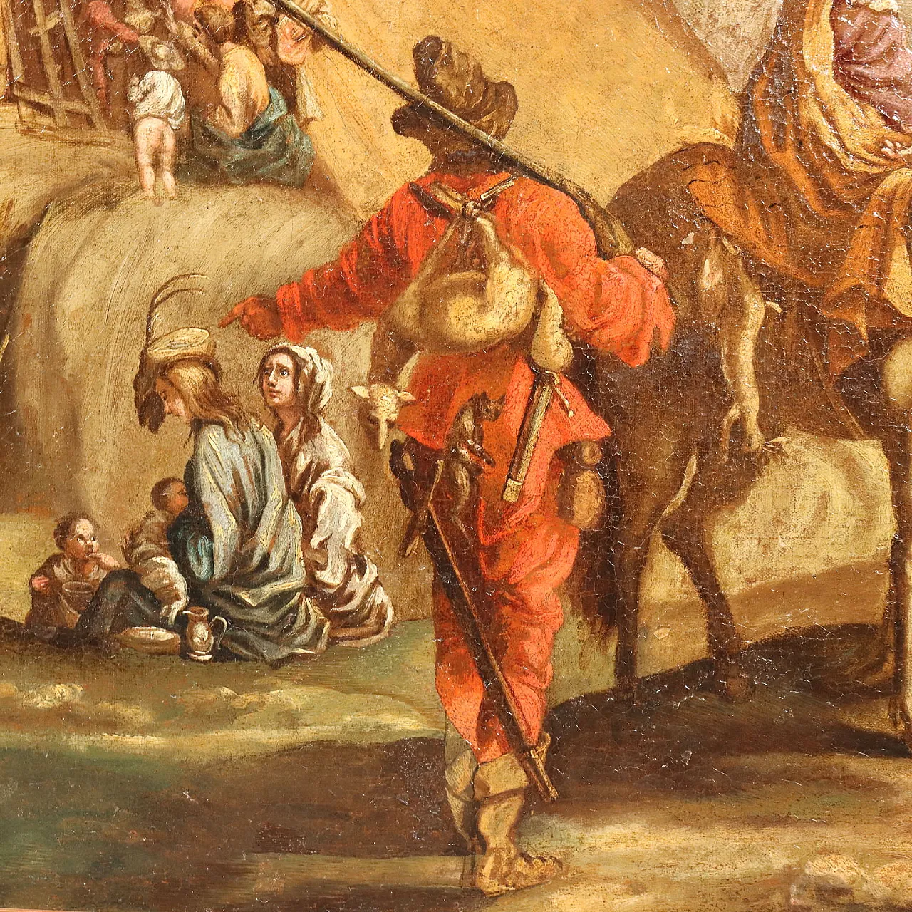 Scene of Popular Life, oil on canvas, 18th century 4
