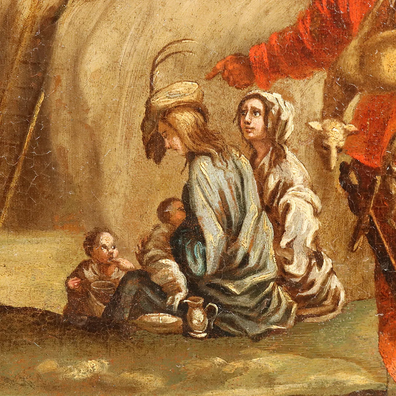 Scene of Popular Life, oil on canvas, 18th century 6